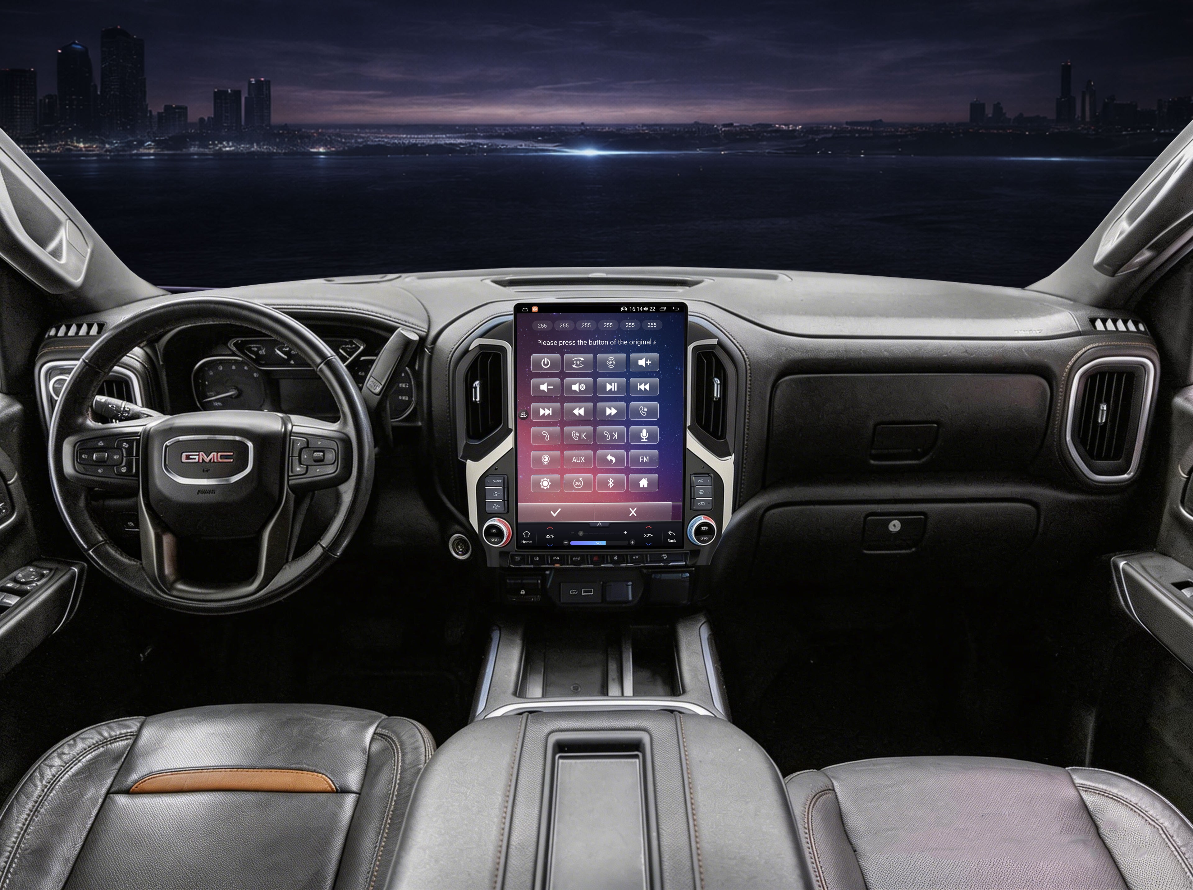 V7 Pro Next-Gen 15" Vertical Head Unit for GMC Sierra 2019-2021 | Plug and Play Setup